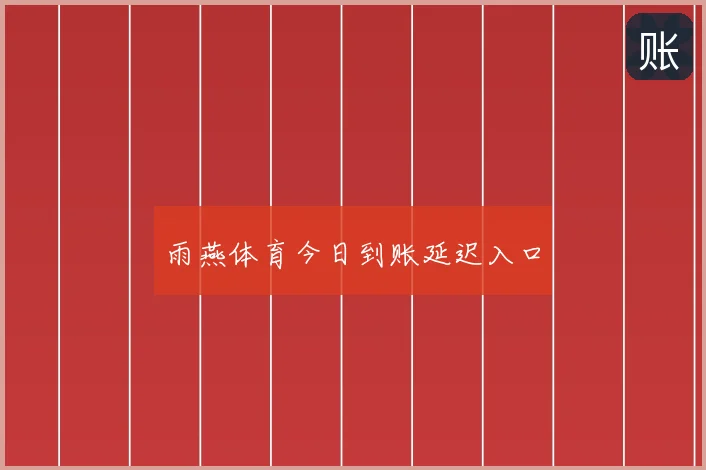 雨燕体育今日到账延迟入口