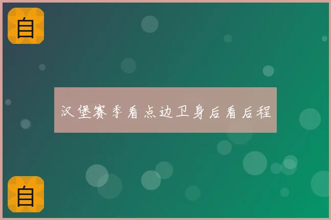 汉堡赛季看点边卫身后看后程